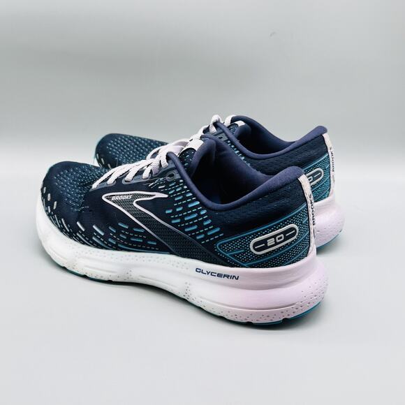 Brooks Shoes Womens 9.5 D Blue Glycerin 20 Mesh Road Running Athletic Sneakers - Picture 6 of 11